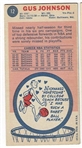 1969 Topps Basketball #12 Gus Johnson - Baltimore Bullets RC